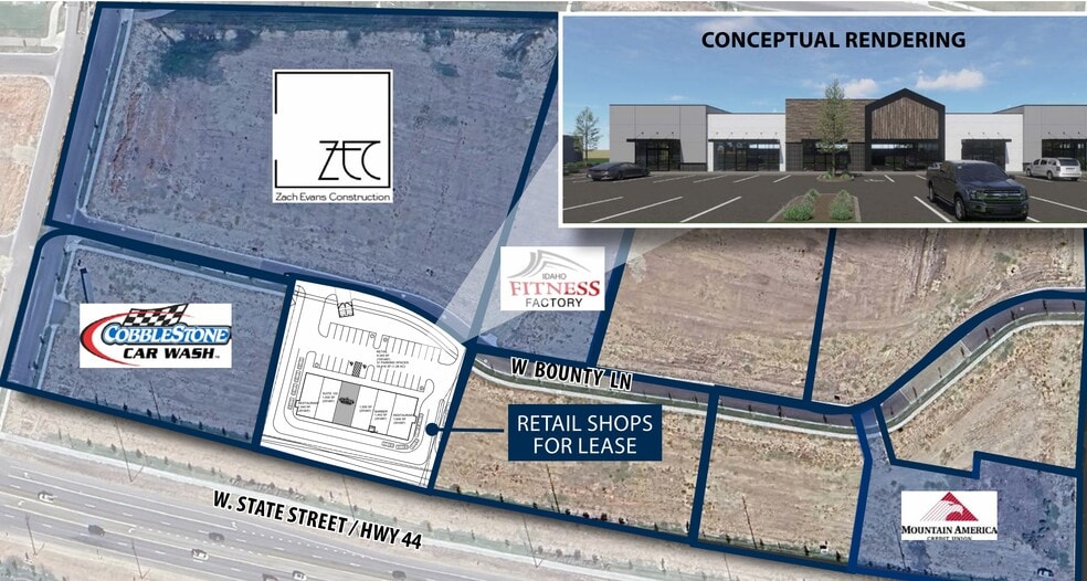 More Photos Of 12080 W State St, Star Storefront For Lease