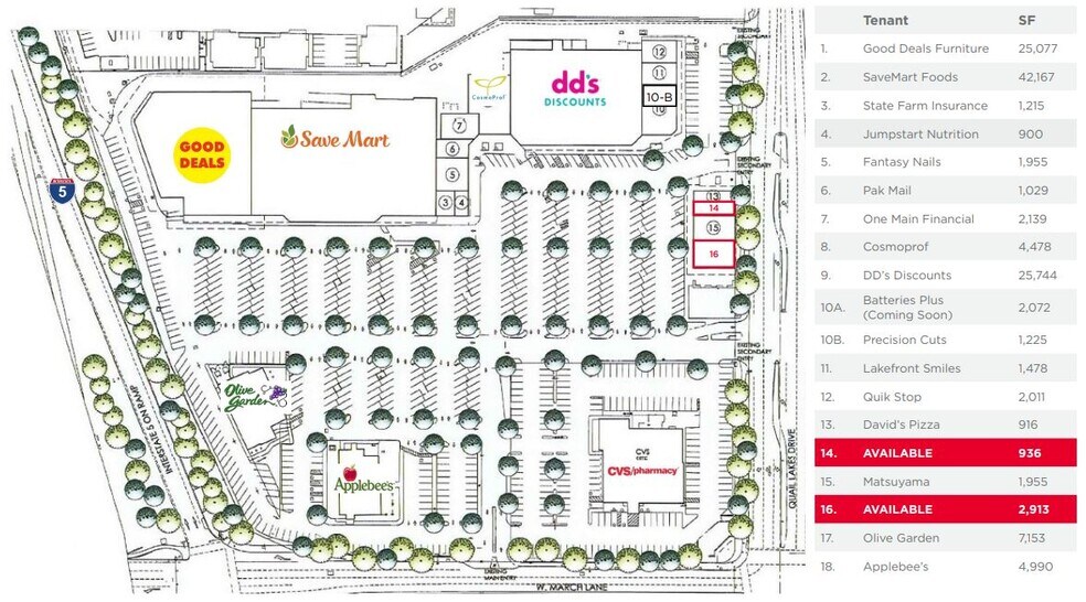 More Photos Of 4713-4733 Quail Lakes Dr, Stockton Unknown For Lease