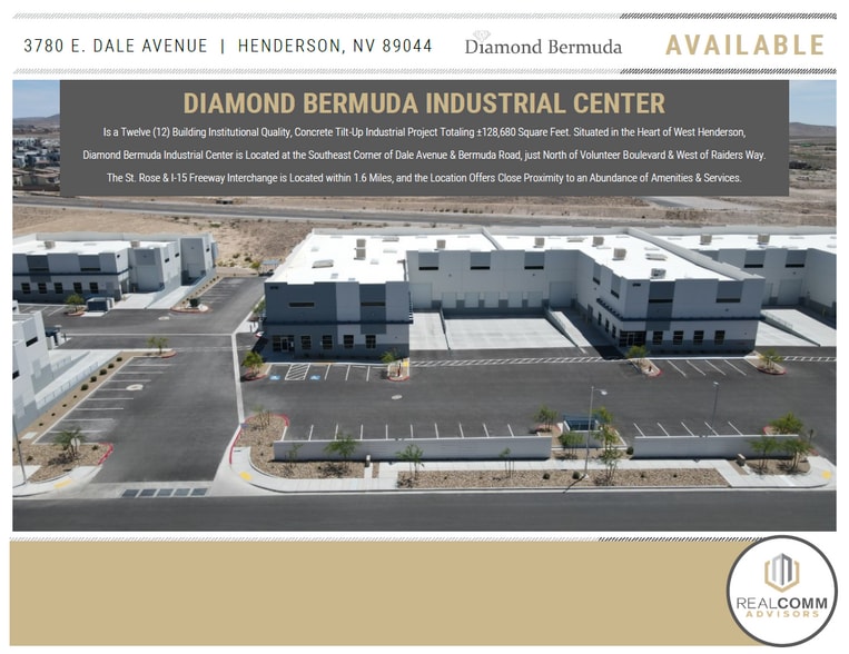 More Photos Of 3780 E Dale Ave, Henderson Warehouse For Sale