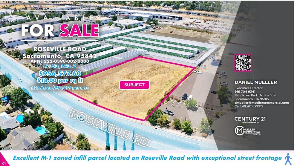 Primary Photo Of Roseville Rd @ Stationers Way, Sacramento Land For Sale