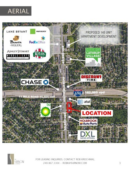 More Photos Of 26710-26780 Southfield Rd, Lathrup Village Storefront Retail Office For Lease