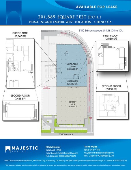 More Photos Of 5150 Edison Ave, Chino Warehouse For Lease