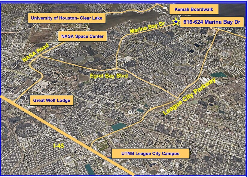 More Photos Of 616-624 Marina Bay Dr, Kemah Storefront For Sale