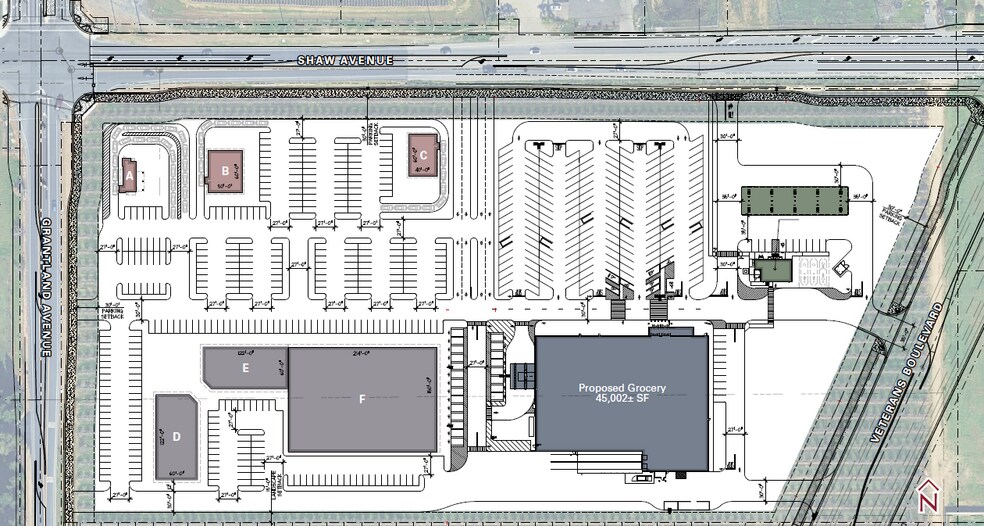 More Photos Of Shaw Ave @ Grantland, Fresno Land For Lease