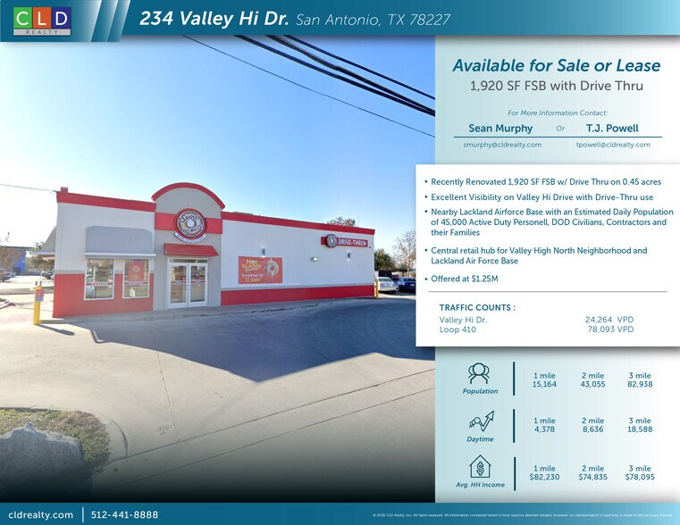 Primary Photo Of 234 Valley Hi Dr, San Antonio Fast Food For Sale