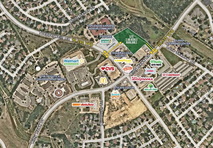 Primary Photo Of Kitty Hawk Rd @ Toepperwein, Converse Land For Sale