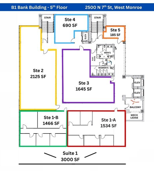 More Photos Of 2500 N 7th St, West Monroe Office For Lease