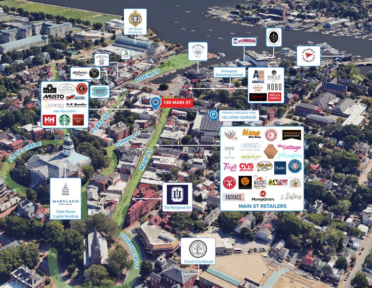 More Photos Of 136-138 Main St, Annapolis Storefront Retail Office For Lease