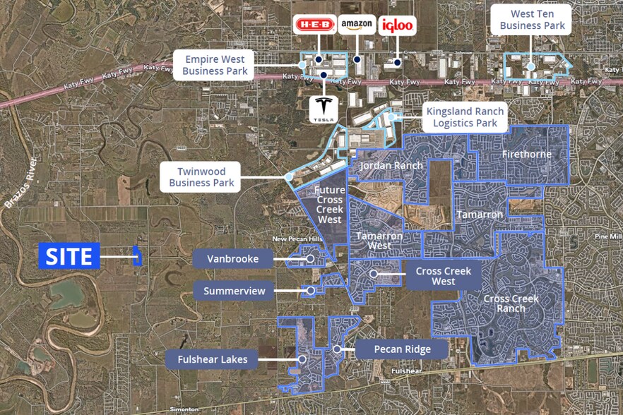 More Photos Of Astex & County Line Rd, Brookshire Land For Sale
