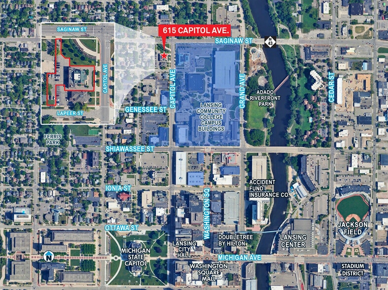 More Photos Of 615 N Capitol Ave, Lansing Office For Sale