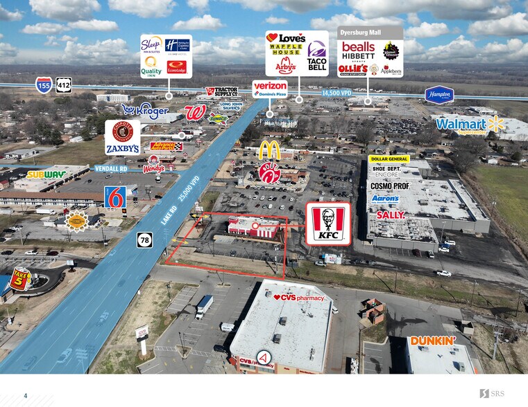 More Photos Of 2408 Lake Rd, Dyersburg Fast Food For Sale