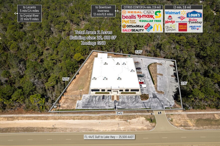 More Photos Of 97 W Gulf To Lake Hwy, Lecanto Freestanding For Sale