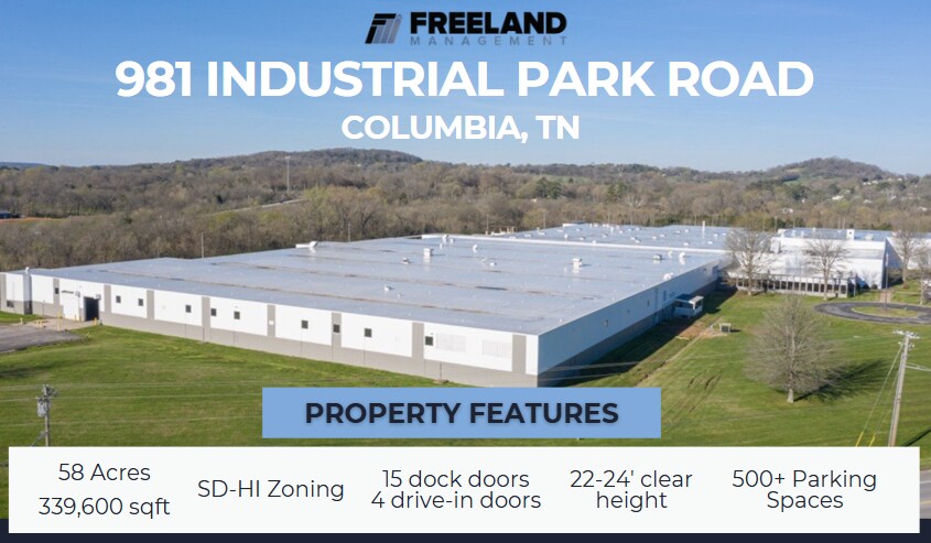 More Photos Of 981 Industrial Park Rd, Columbia Manufacturing For Lease