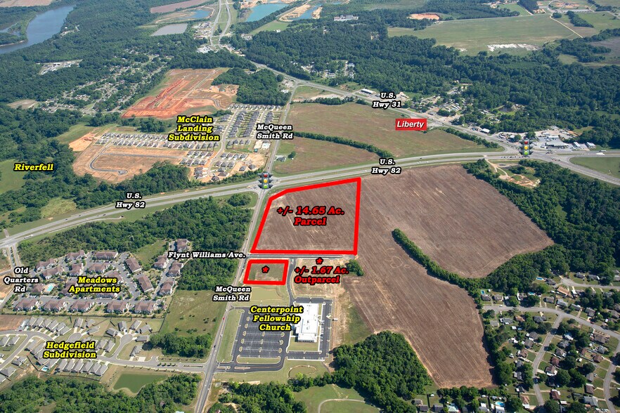 More Photos Of Highway 82 @ McQueen Smith Road, Prattville Land For Sale