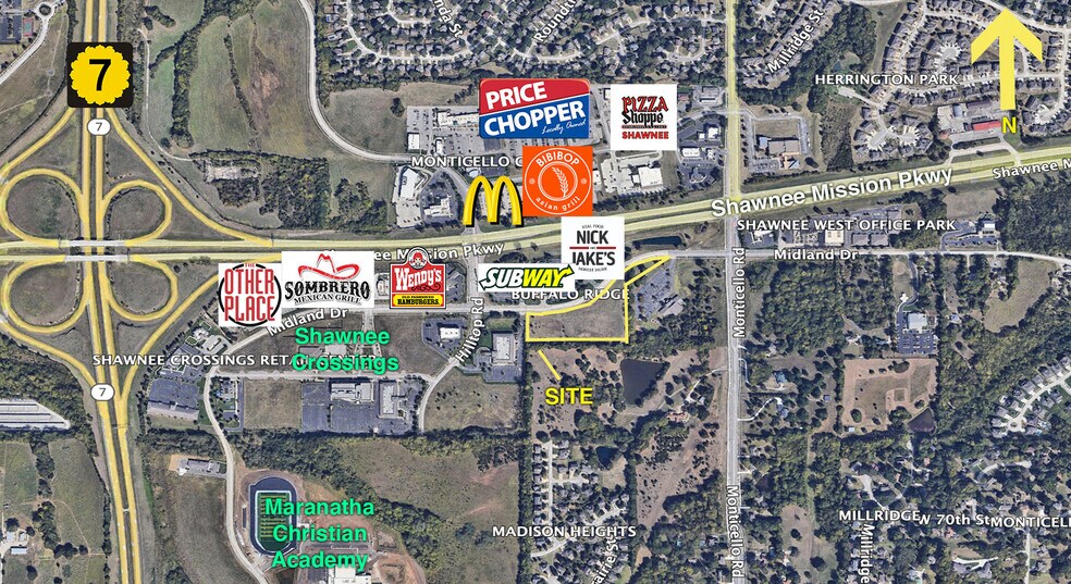 Primary Photo Of S & E Of Midland Dr & Hilltop Rd, Shawnee Land For Sale