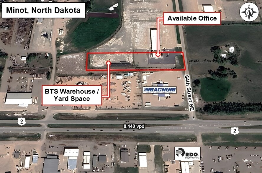 Primary Photo Of 520 64th St SE, Minot Warehouse For Lease