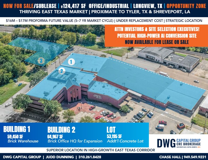 Primary Photo Of 325 E Tyler St, Longview Warehouse For Sale