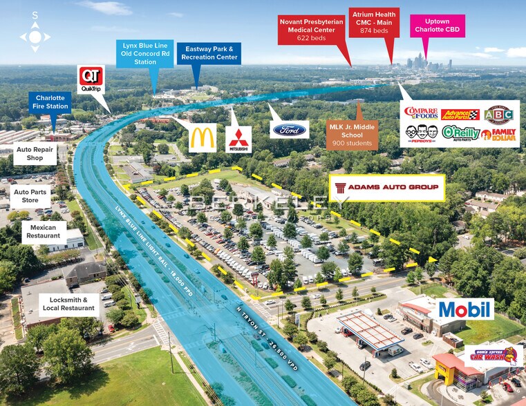 More Photos Of 6027-6125 N Tryon St, Charlotte Auto Dealership For Sale