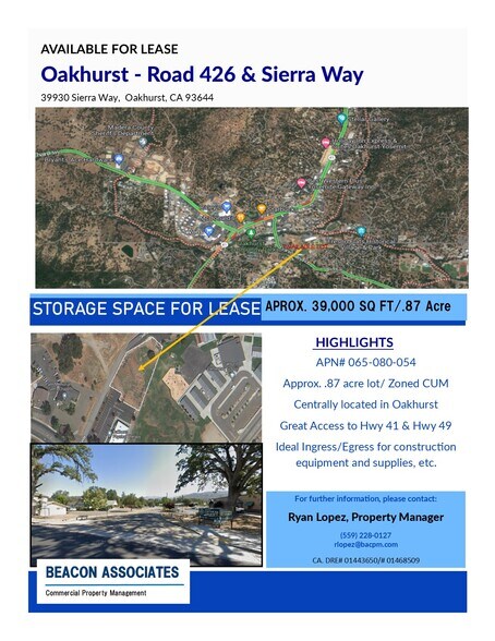 Primary Photo Of 39930 Sierra Way, Oakhurst Land For Lease