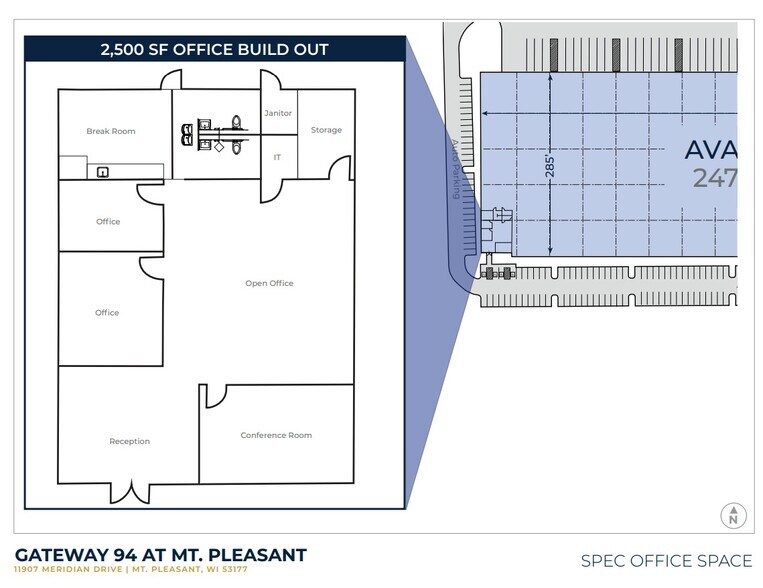 More Photos Of 11907 Meridian Dr, Mount Pleasant Warehouse For Lease