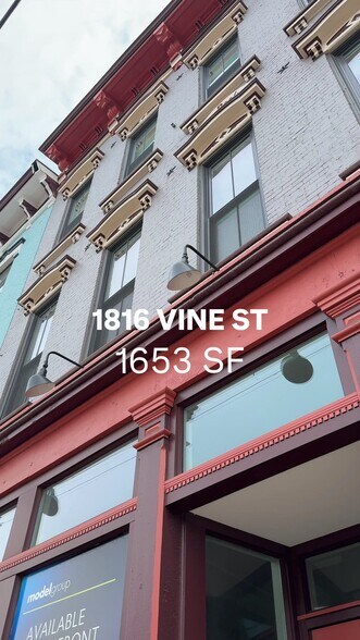 More Photos Of 1816 Vine St, Cincinnati Storefront For Lease