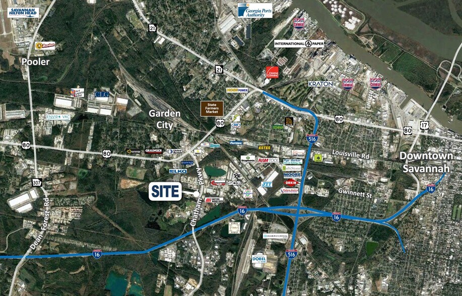 More Photos Of 1101 Chatham Pky, Garden City Flex For Lease