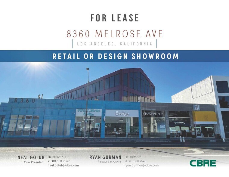More Photos Of 8360 Melrose Ave, Los Angeles Storefront Retail Office For Sale