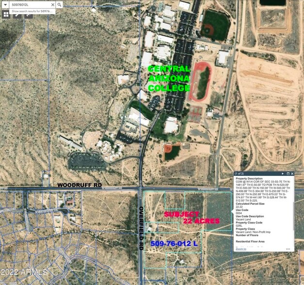 Primary Photo Of 7775 Overfield rd, Casa Grande Land For Sale