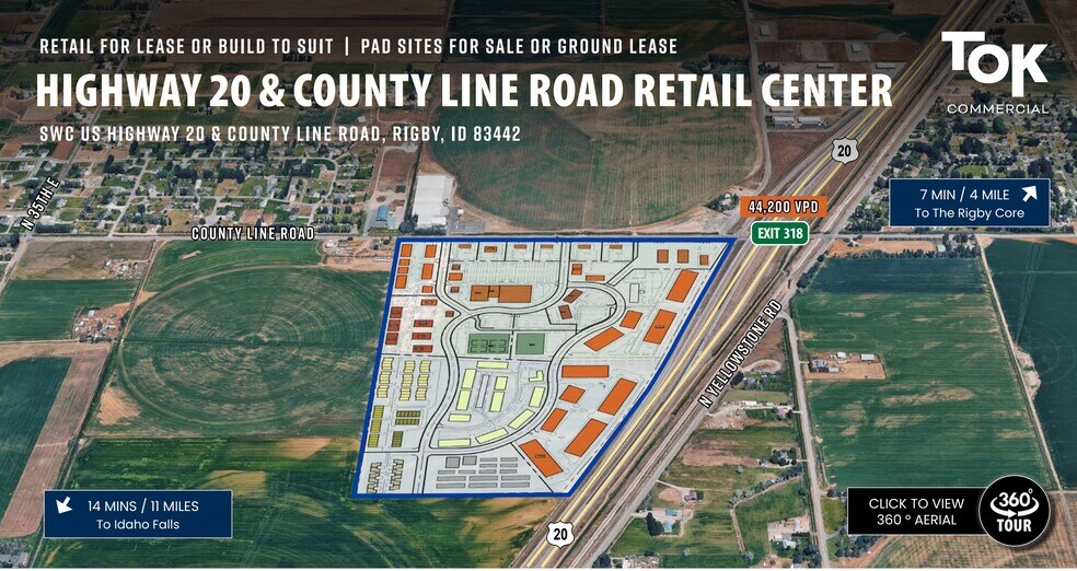 More Photos Of SWC US Highway 20 & County Line Road, Rigby Storefront For Lease