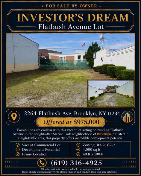 More Photos Of 2264 Flatbush Ave, Brooklyn Land For Sale