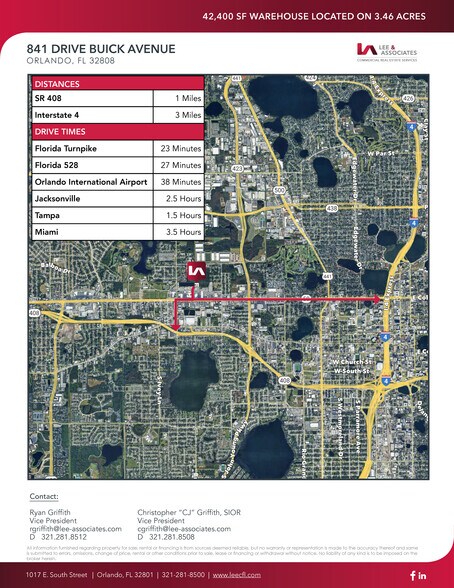 More Photos Of 841 Drive Buick Ave, Orlando Warehouse For Lease