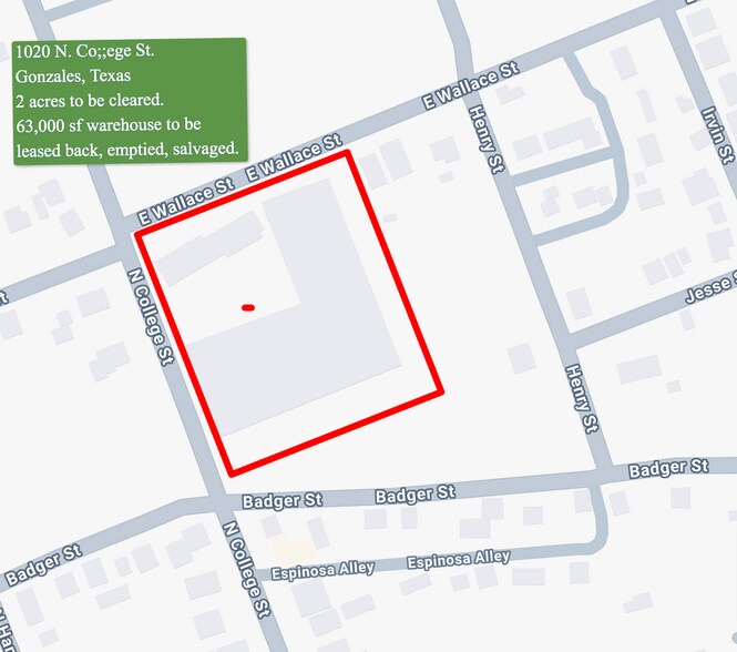 More Photos Of 1020 N College St, Gonzales Contractor Storage Yard For Sale