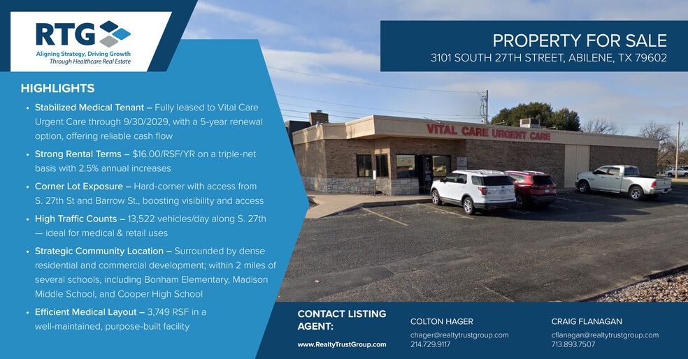 Primary Photo Of 3101 S 27th St, Abilene Medical For Sale