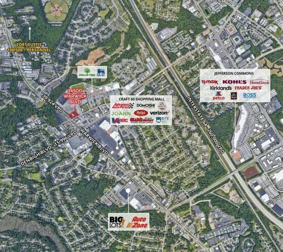 More Photos Of 14500 Warwick Blvd, Newport News Bank For Lease