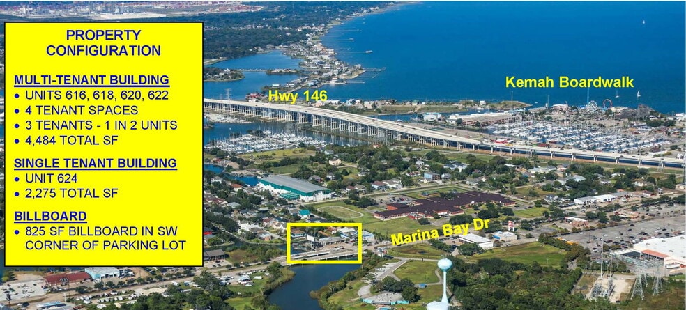 Primary Photo Of 616-624 Marina Bay Dr, Kemah Storefront For Sale