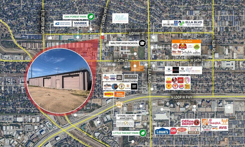 More Photos Of 3540 Oak Forest Dr, Houston Light Manufacturing For Sale