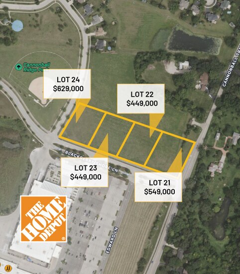 Primary Photo Of 721 Blackberry Shore Ln, Yorkville Land For Sale