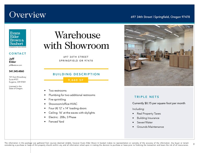 More Photos Of 697 34th St, Springfield Warehouse For Lease