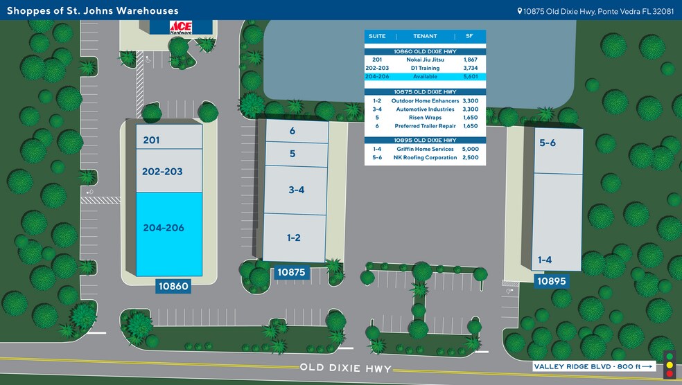 More Photos Of 10875 Old Dixie Hwy, Ponte Vedra Warehouse For Lease
