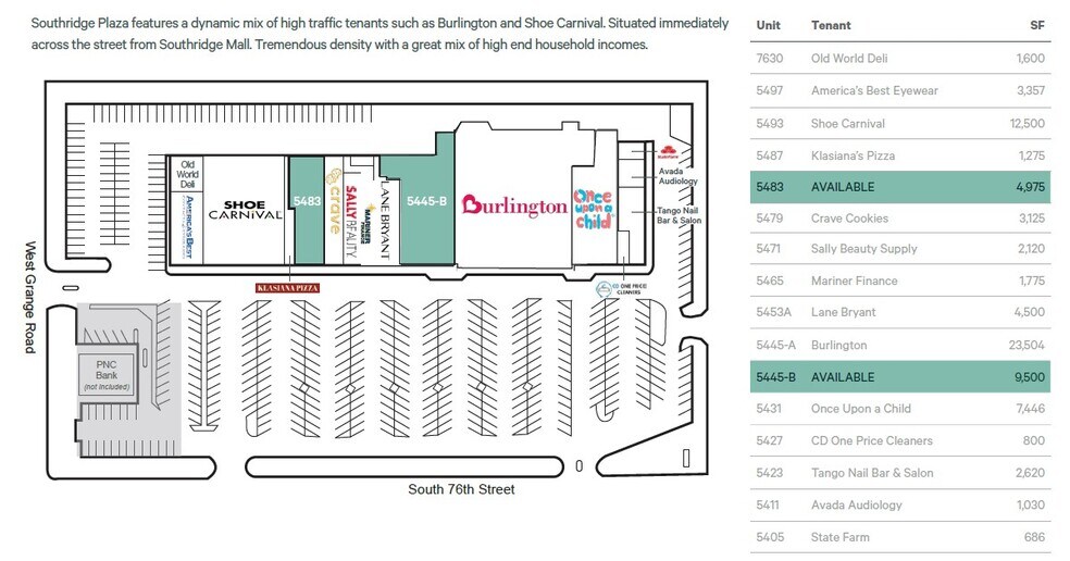More Photos Of 5405-5497 S 76th St, Greendale Storefront For Lease