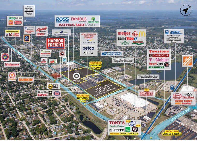 More Photos Of 340 E Rollins Rd, Round Lake Freestanding For Sale