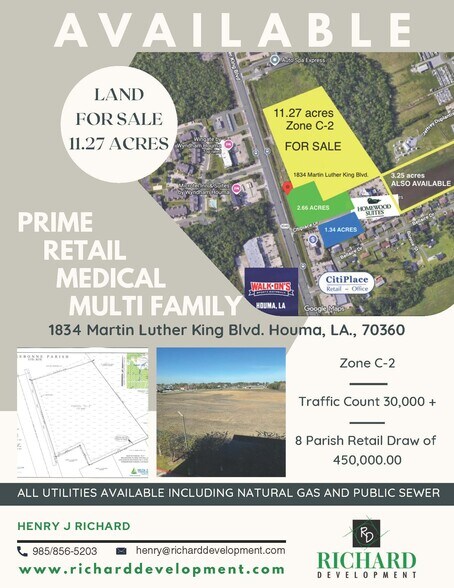 Primary Photo Of 1834 Martin Luther King Blvd, Houma Land For Sale