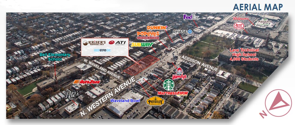 More Photos Of 3649-3651 N Western Ave, Chicago General Retail For Lease
