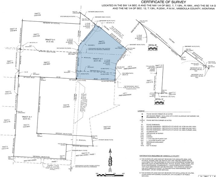 More Photos Of Tract 4-1 W. Broadway st, Missoula Land For Sale
