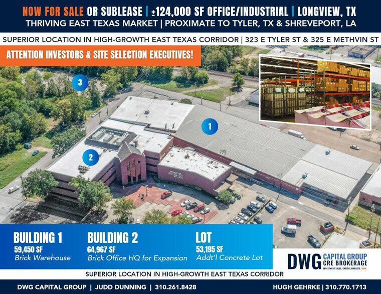 Primary Photo Of 323 E Tyler St, Longview Warehouse For Sale