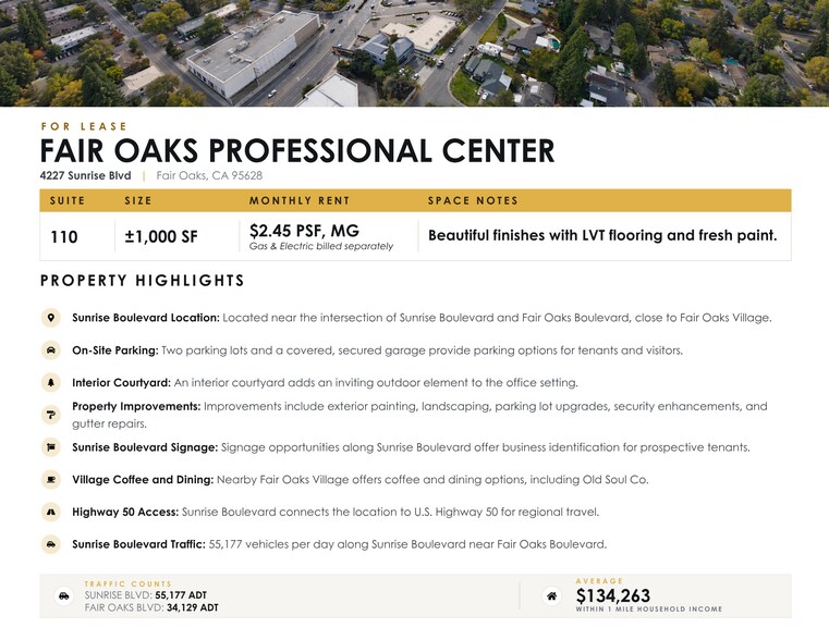More Photos Of 4227 Sunrise Blvd, Fair Oaks Office For Lease