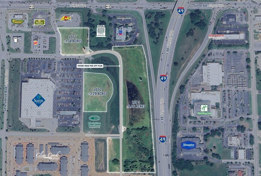 More Photos Of Highway 412 & Interstate 49, Springdale Land For Sale