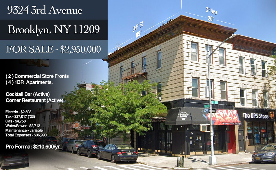 Primary Photo Of 9324 3rd Ave, Brooklyn Apartments For Sale