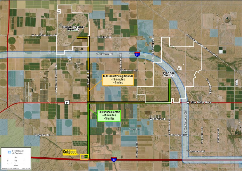 More Photos Of Stanfield Rd & I-8, Stanfield Land For Sale