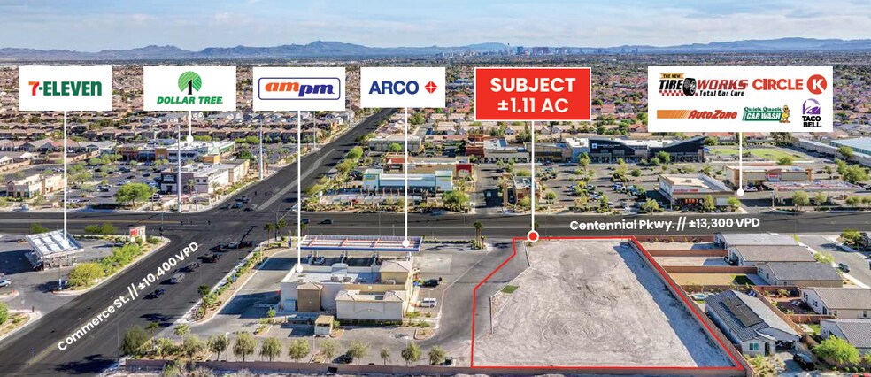 More Photos Of NW Corner Centennial & Commerce, North Las Vegas Land For Sale